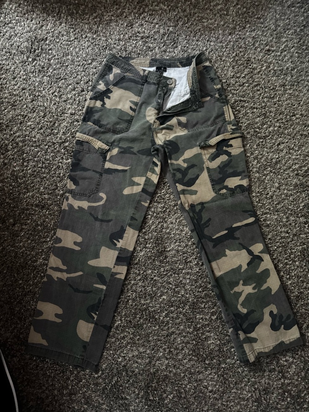 Windsor Women’s Camo Cargo Pants in Green and Brown